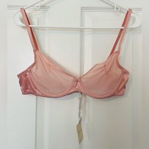Free People sheer bralette and panty set (M)
